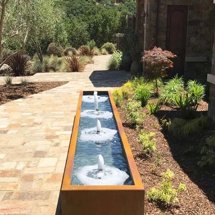 large outdoor patio water features large outdoor patio water features