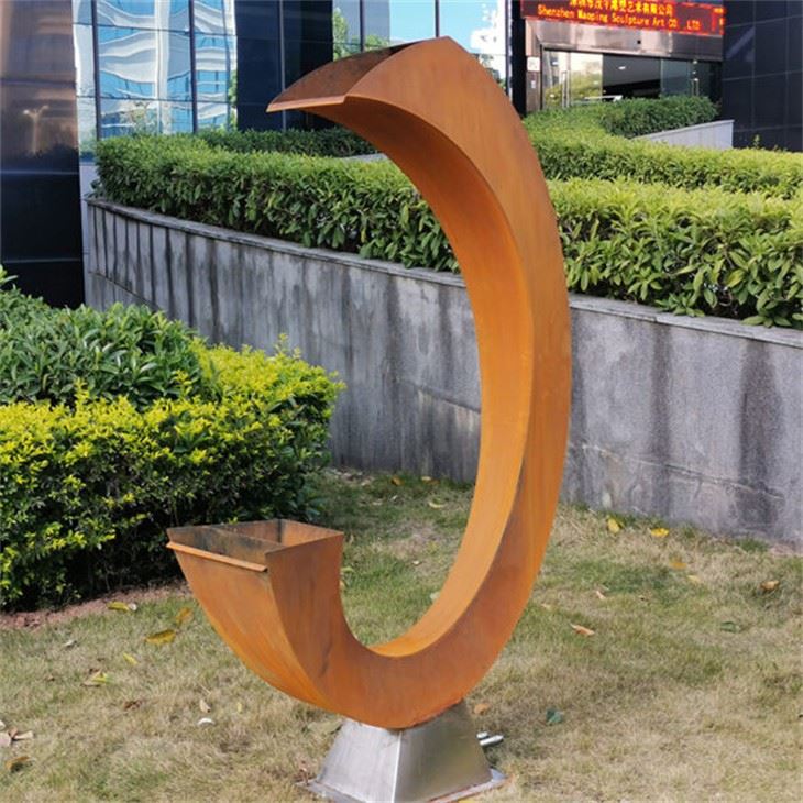 Cascading Corten Steel Harmony Waterfall Water Curtain