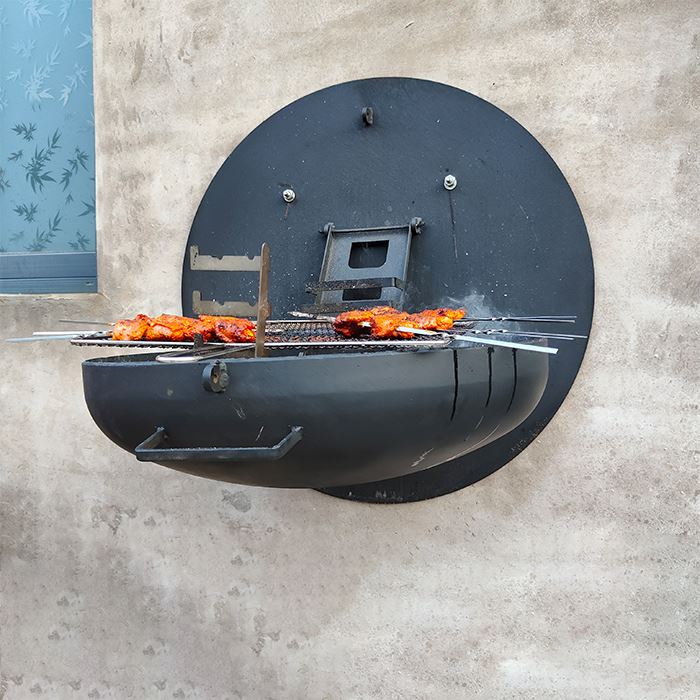 Rögzített függő grillsütő a falon