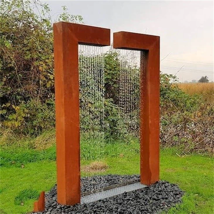 Industrial Style Rust Water Feature