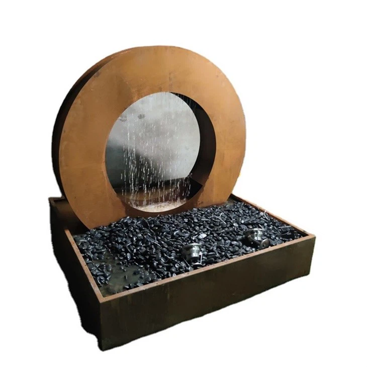Industrial Style Rust Water Feature