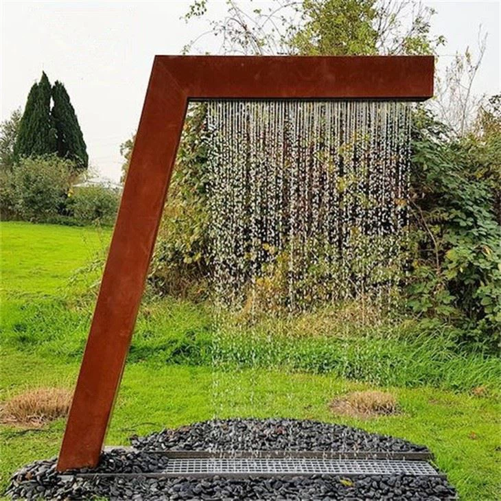 Industrial Style Rust Water Feature