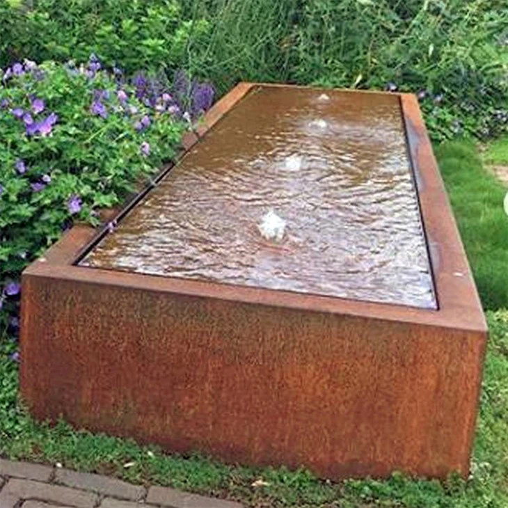 Industrial Style Rust Water Feature