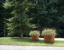 Nature's Patina Corten acél kültéri ültető cserepes virágcserép