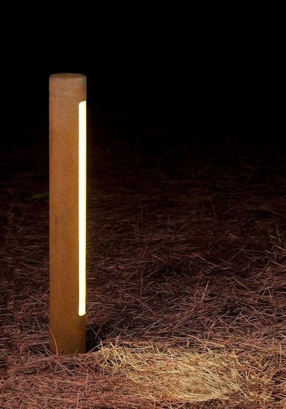 Corten Steel Bollard Lighting For Path factory