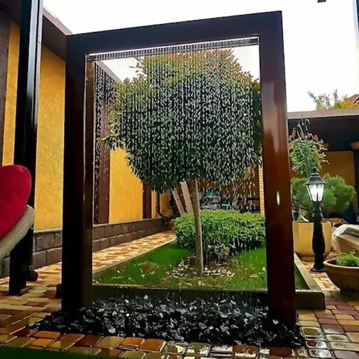 Corten Steel Creek Waterfall