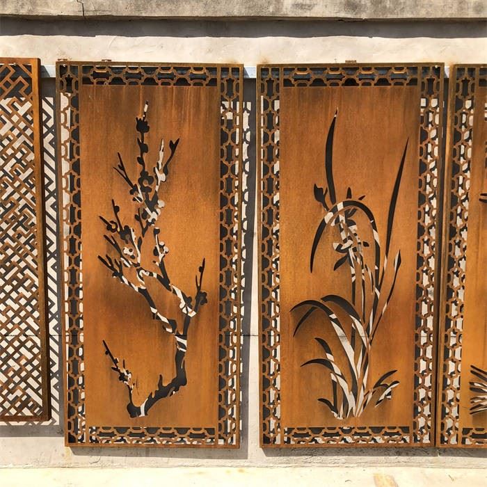 Garden Decorative Screen Corten Steel Panel