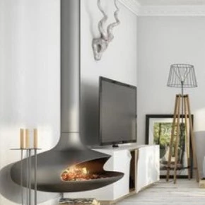 Indoor Heating Suspended Fireplace factory