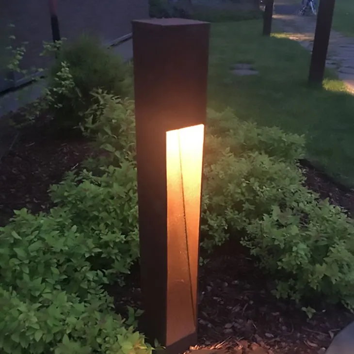 Modern Column - Shaped Lawn Light
