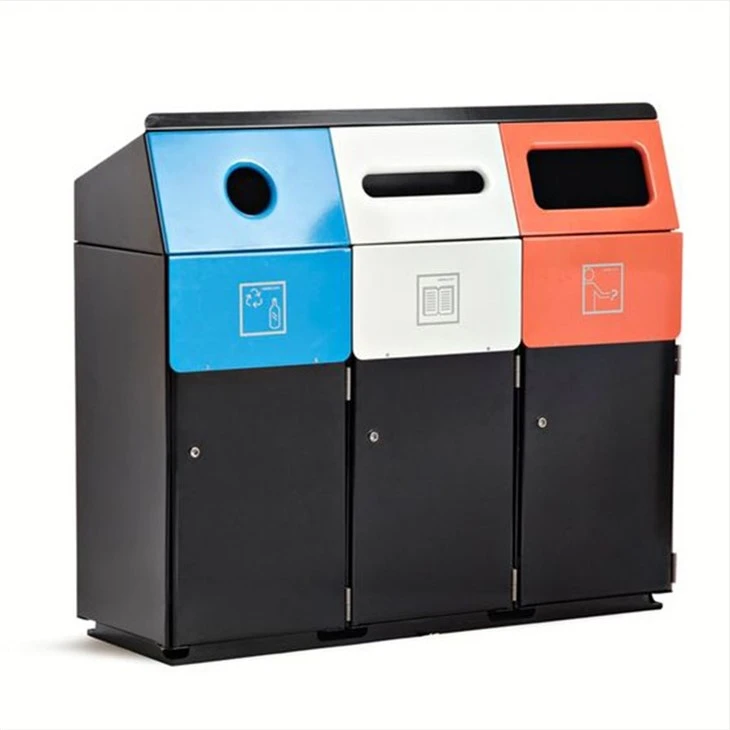 Outdoors Garbage Sorting Trash Can